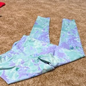 SO Mint & Lavender Tie-Dye High-Rise Leggings